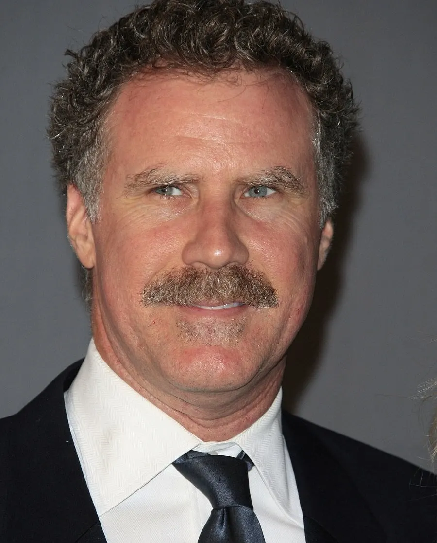 Will Ferrell With Mustache