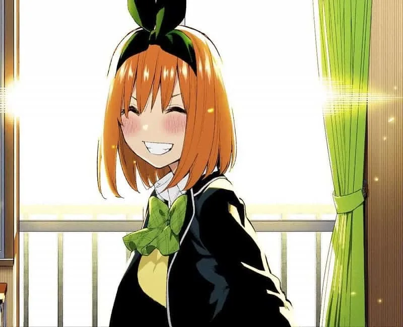 anime girl with orange hair - Yotsuba nakano