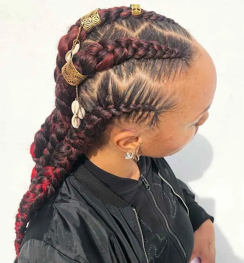 Zigzag Feed in Braids