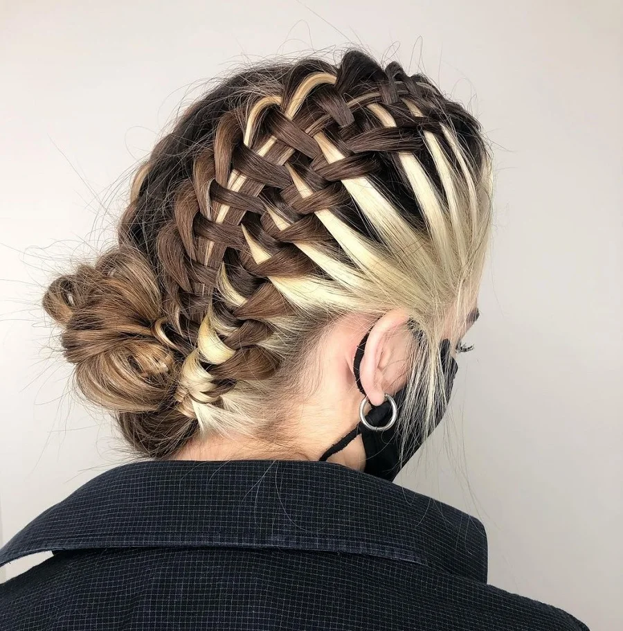 Zipper Braid Updo