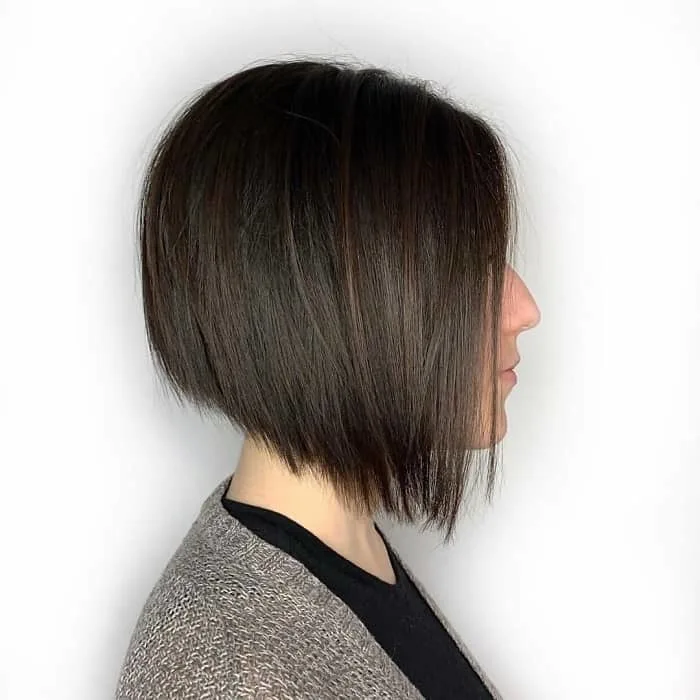 choppy A line bob hairstyles