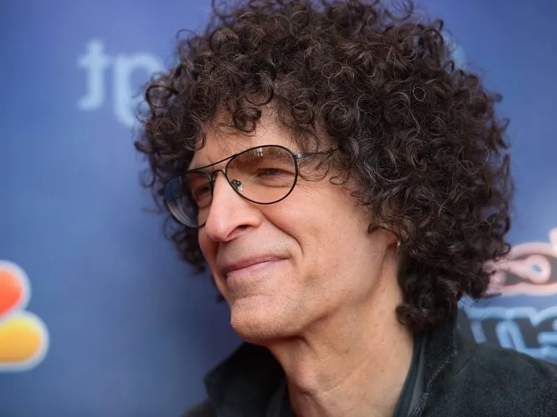Howard Stern with Curly Hair and Glasses