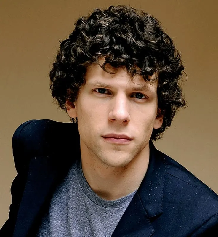 actor with curly hair - Jesse Eisenberg