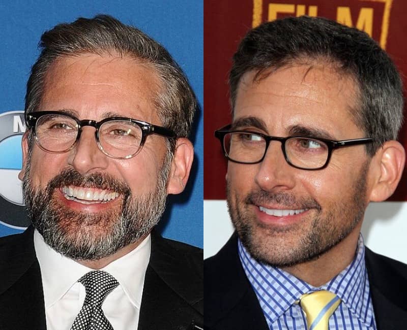 actors with beards and glasses - Steve Carell