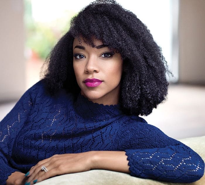 Sonequa Martin with Curly Hair and Brown Eyes