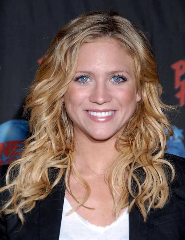 Brittany Snow with Curly Hair and Blue Eyes