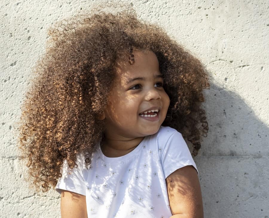 afro curls for baby girls