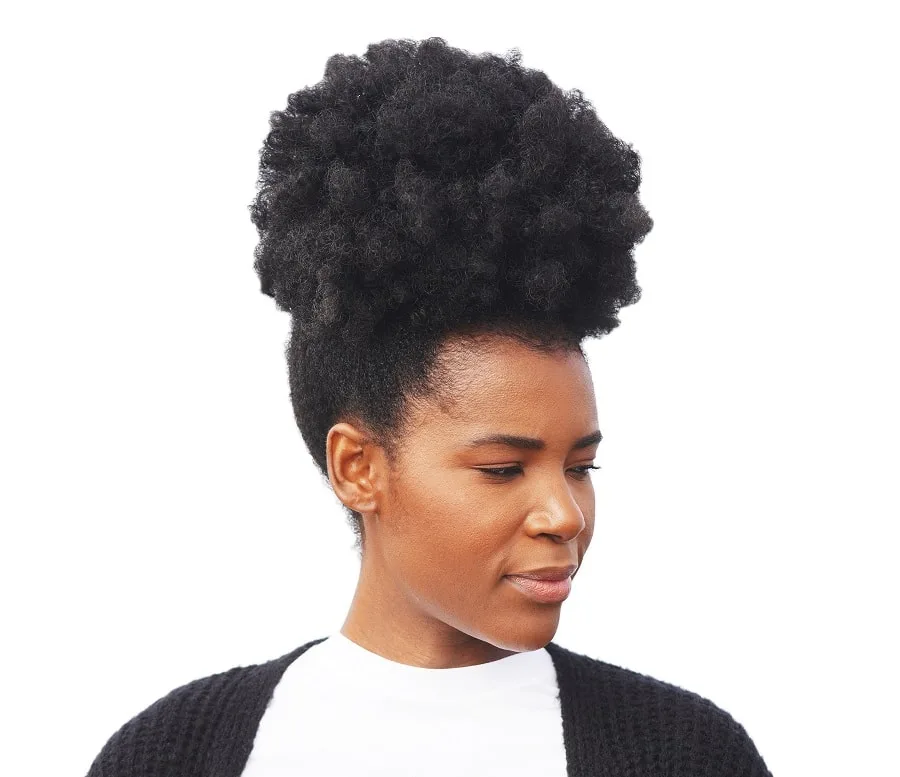 afro hairstyle for square faces