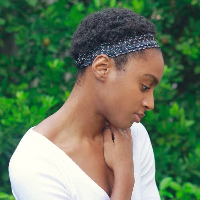 Afro Hairstyle With Headband 