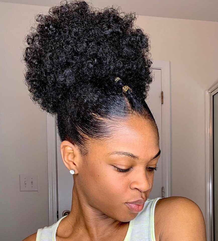 20 Hottest Afro Puff Hairstyles Worth Trying in 2024