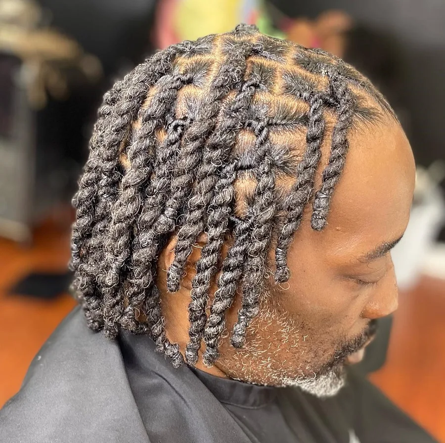 afro twists for older black men