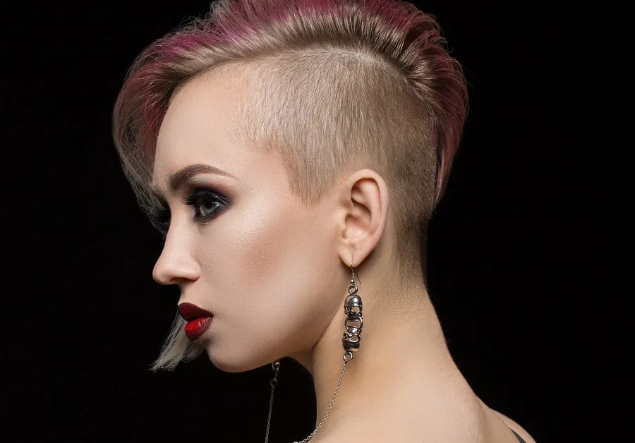 alt hairstyle with shaved side