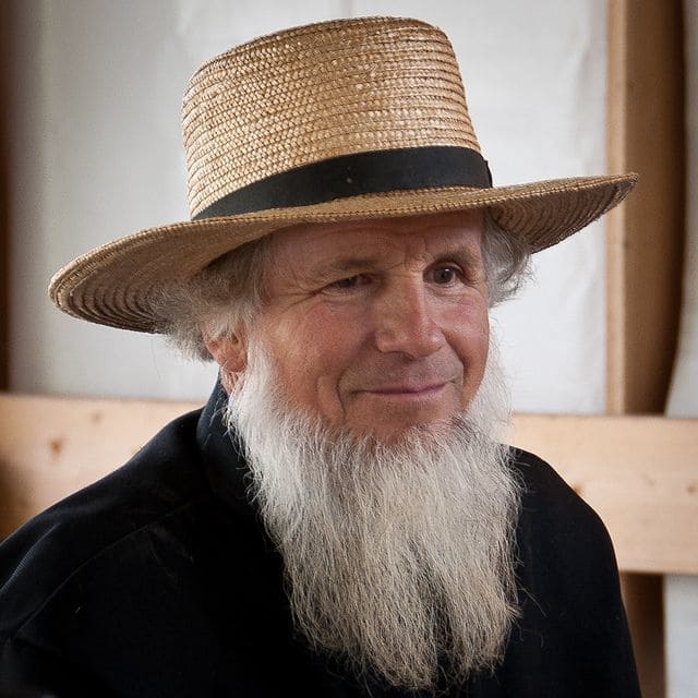 Traditional amish Beard for old men