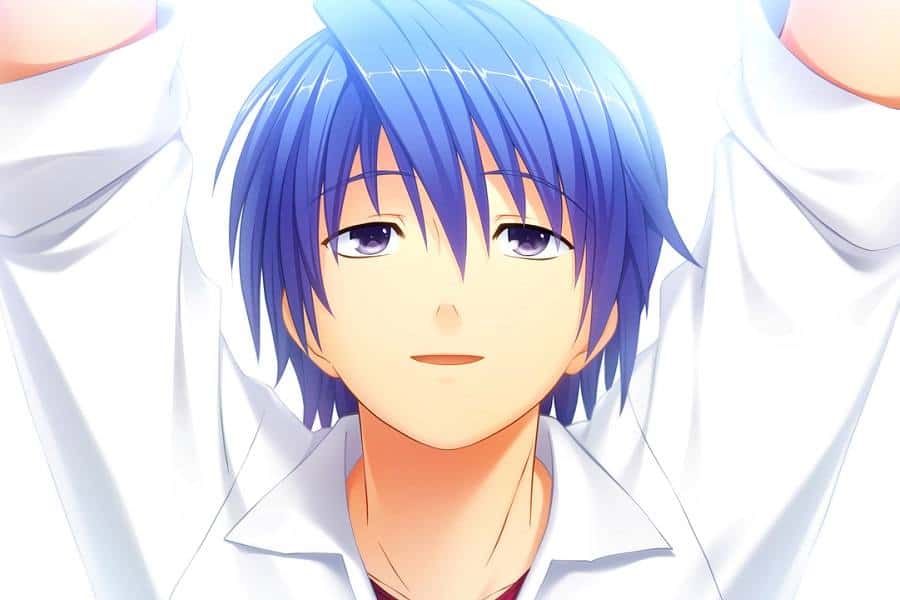 Anime Boy Blue Hair GIF  Anime Boy Blue Hair Sleeping  Discover  Share  GIFs