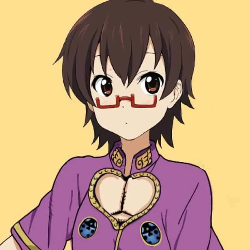 anime girl with black hair and glasses -nodoka manabe
