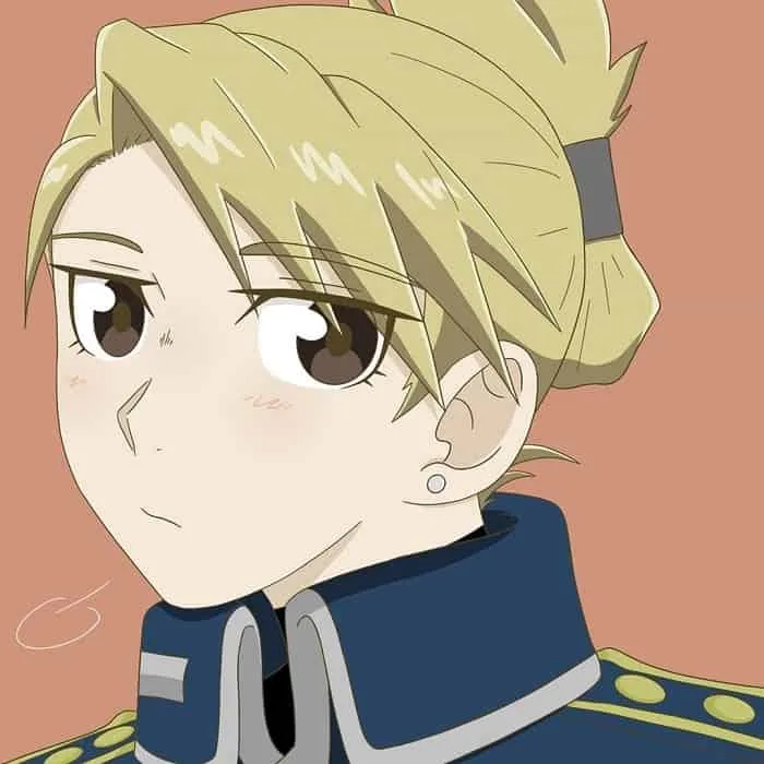 blonde anime girl Riza Hawkeye