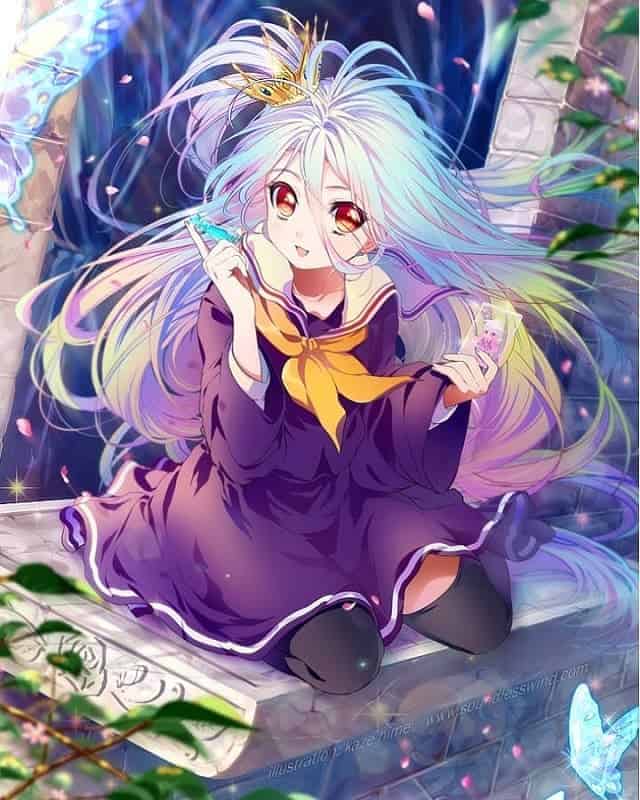 20 Cute Anime Girl Characters with White Hair (2020 Trends)