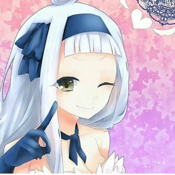 anime girl white hair - angel sorano 