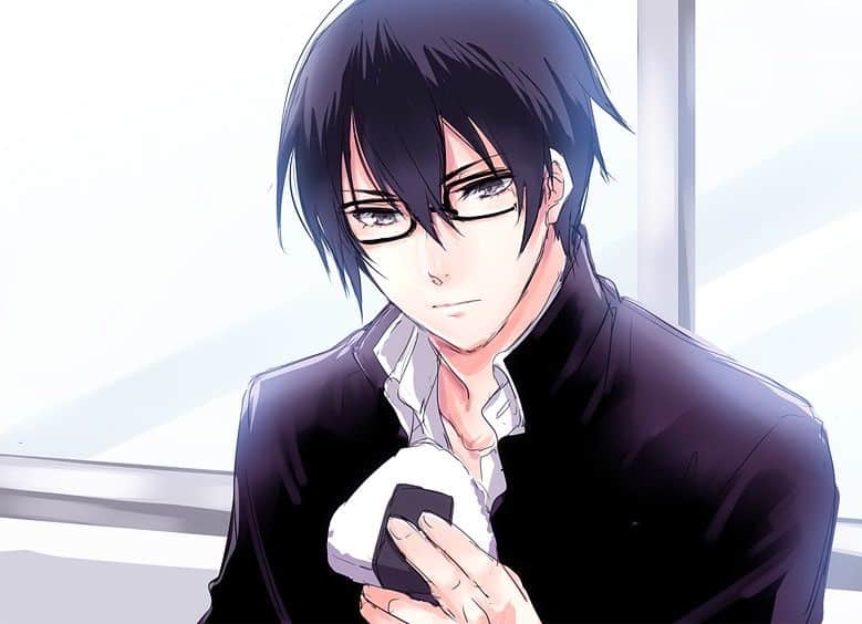 male anime characters with glasses and black hair