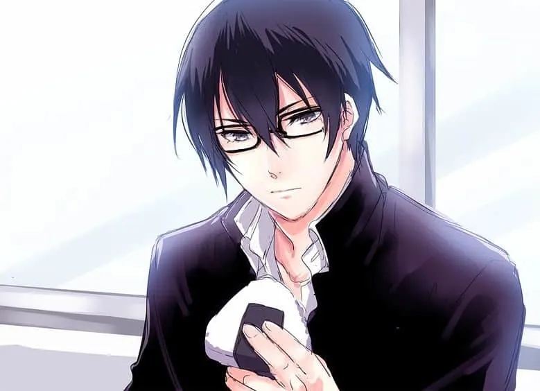 Takeru Fujiwara - anime guy with black hair and glasses