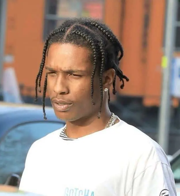 asap rocky ponytail