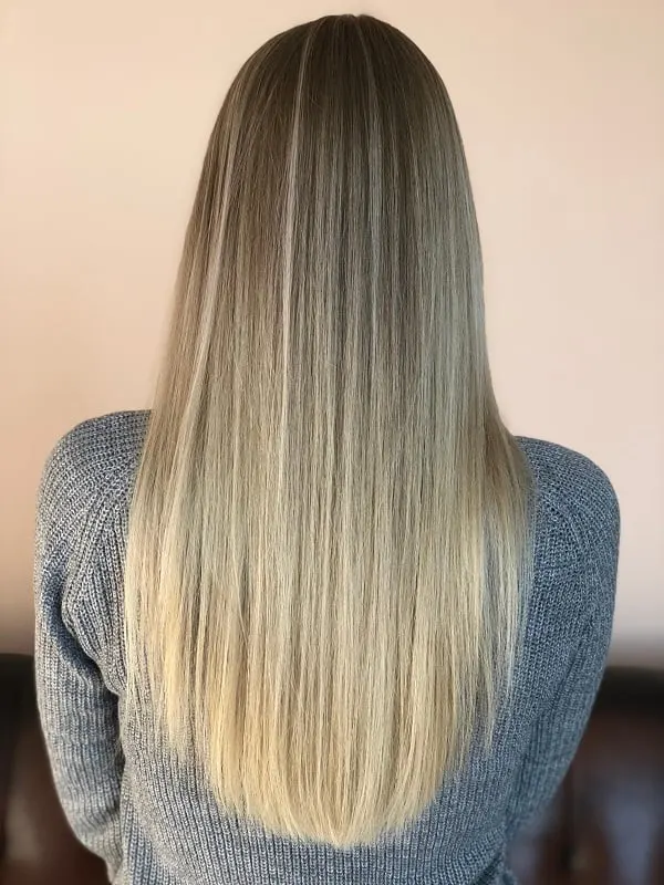 ash blonde balayage hair