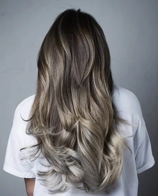 ash blonde balayage