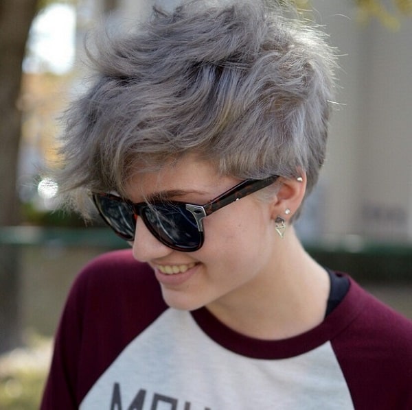 ash grey pixie