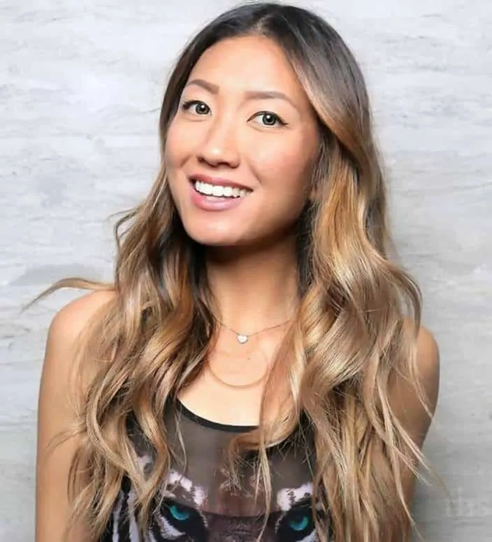 dark ash blonde hair color asian