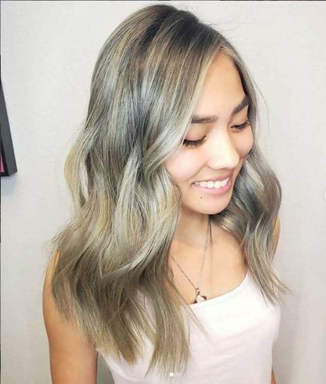 dark ash blonde hair color asian