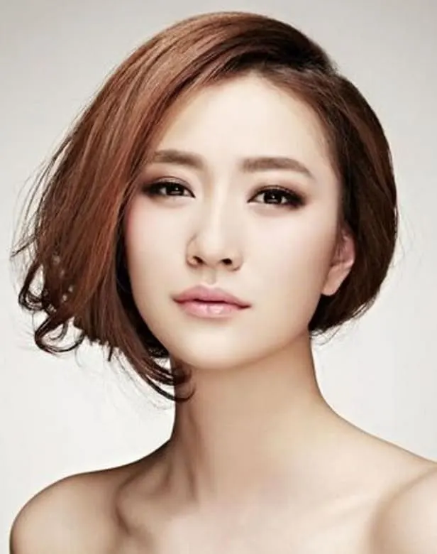 Asian girl with bob haircut