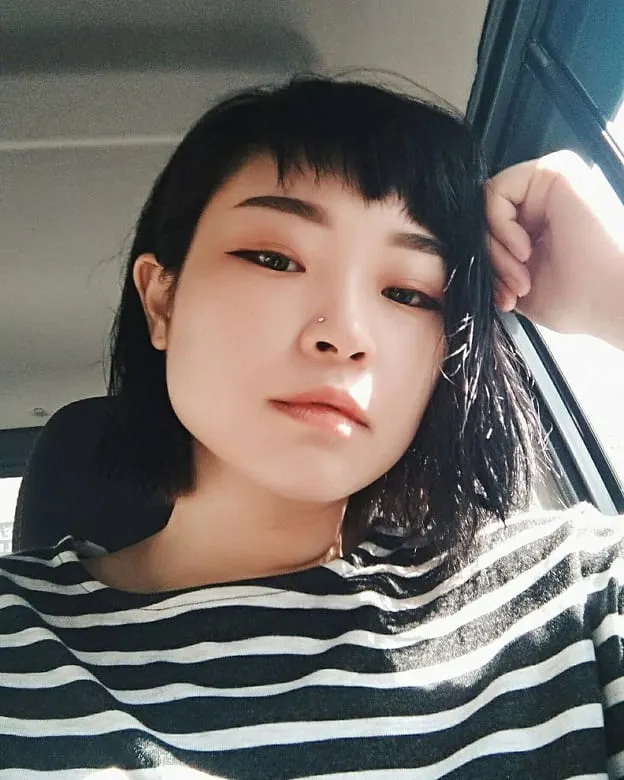 Asian Bob with Baby Bangs