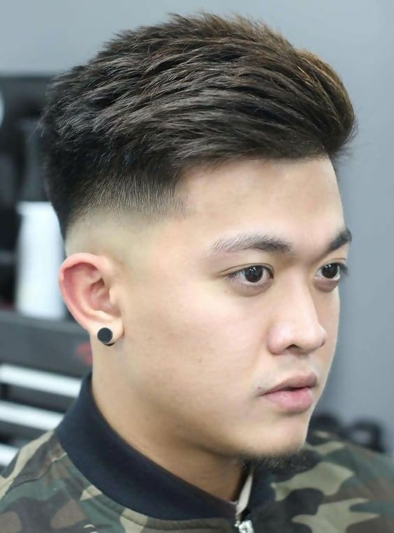 Short Thick Hairstyle for Asian Men