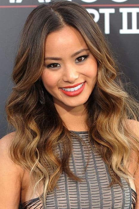 Brown Ombre on Long Asian Hair