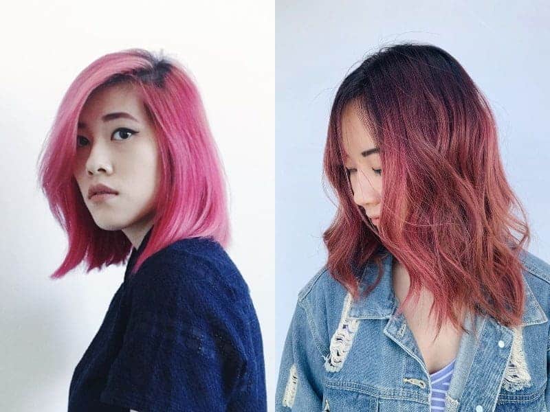 Asian Pink Hair
