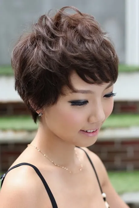 curly pixie for asian women