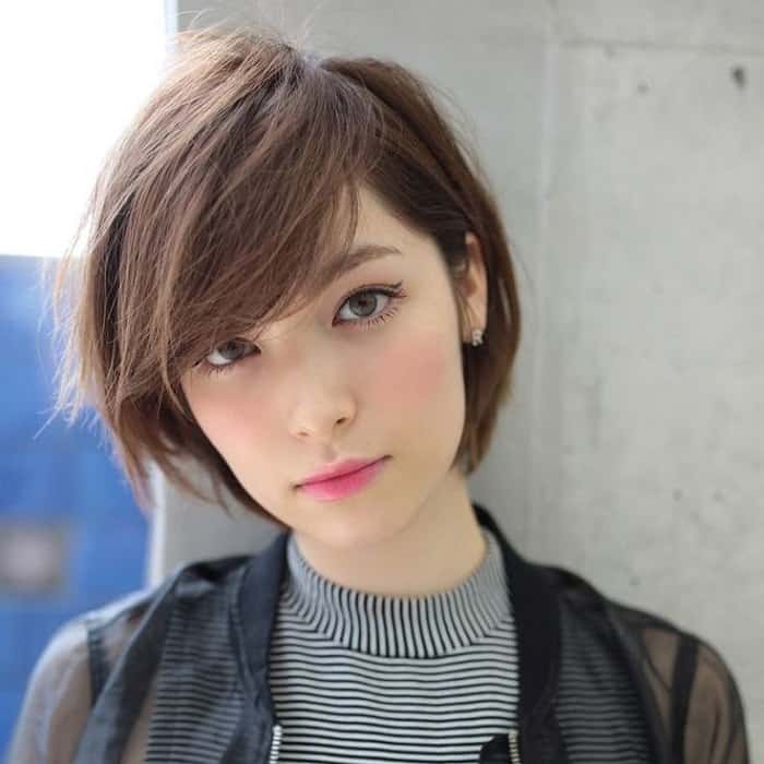 pixie hair with bangs for asian women