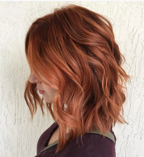 best hairstyles with auburn highlights