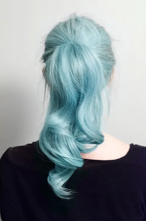 Baby Blue pretty Hair Color