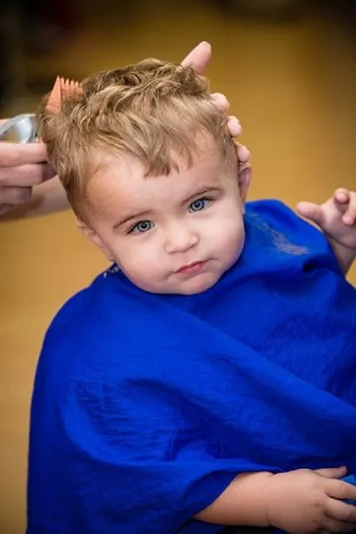 first fringe haircut for baby boy