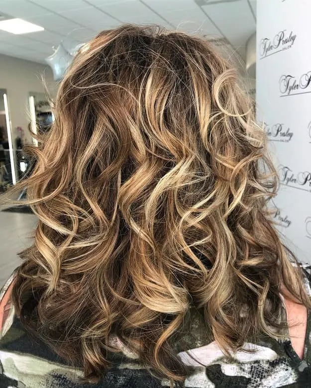 Babylights on Curly Hair