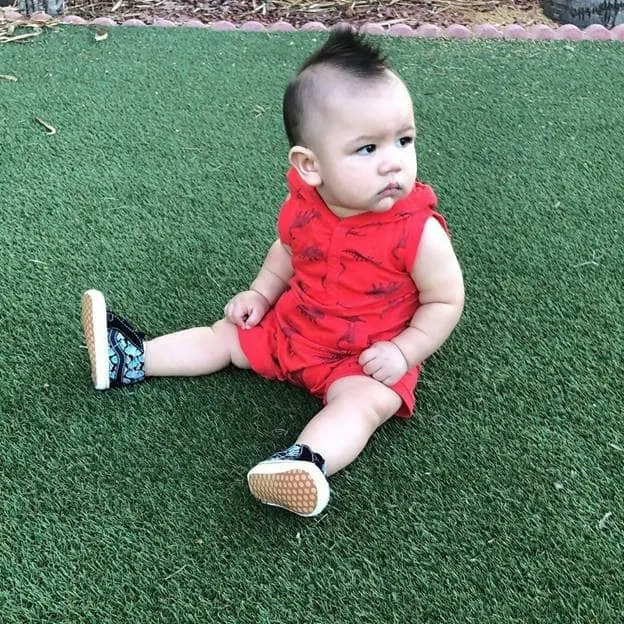 feather style toddler mohawk 