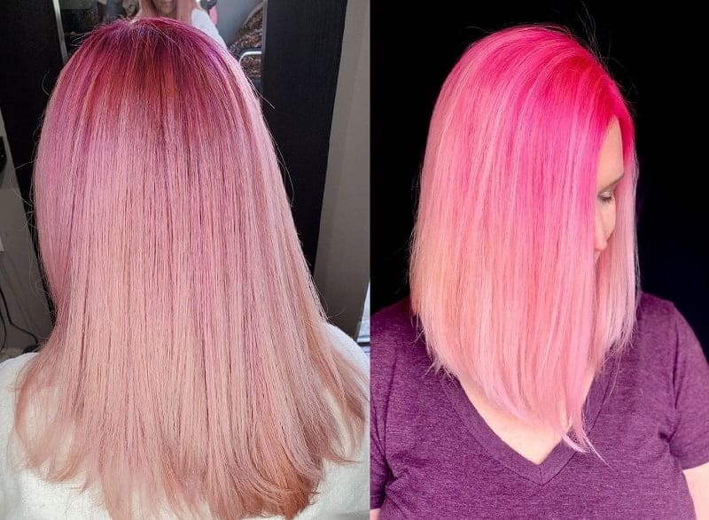 Baby Pink Ombre Hair