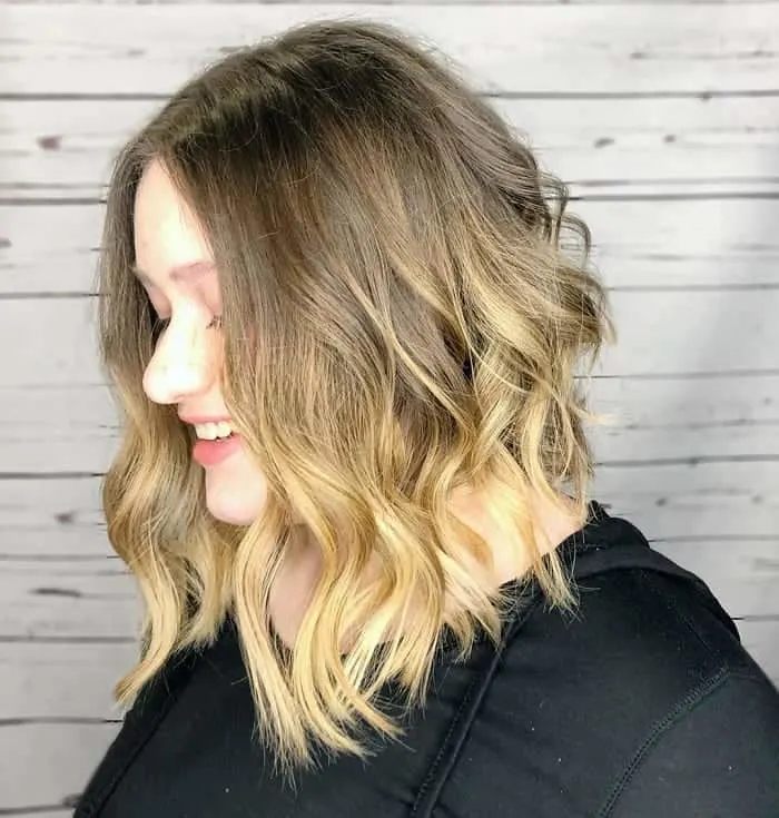 Balayage Angled Bob