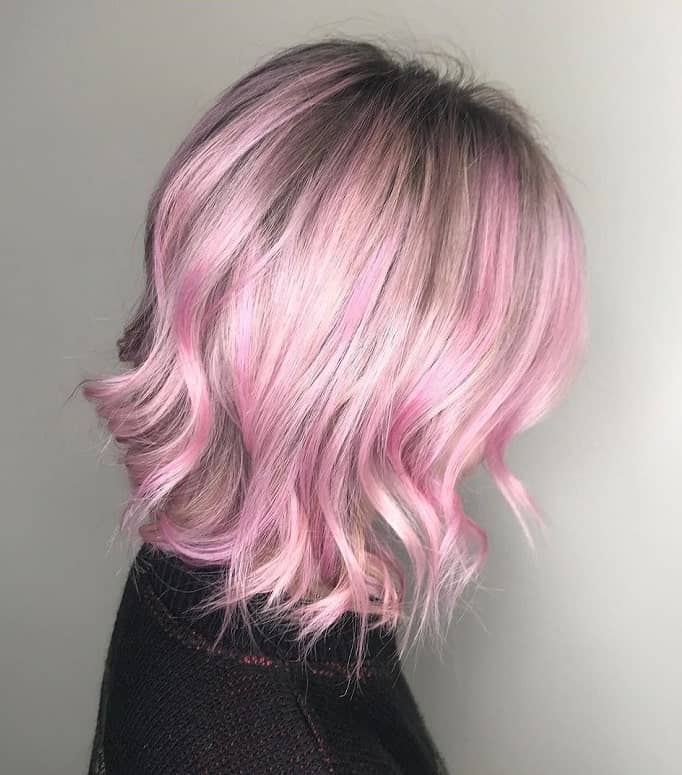 Pink Balayage Bob for Women