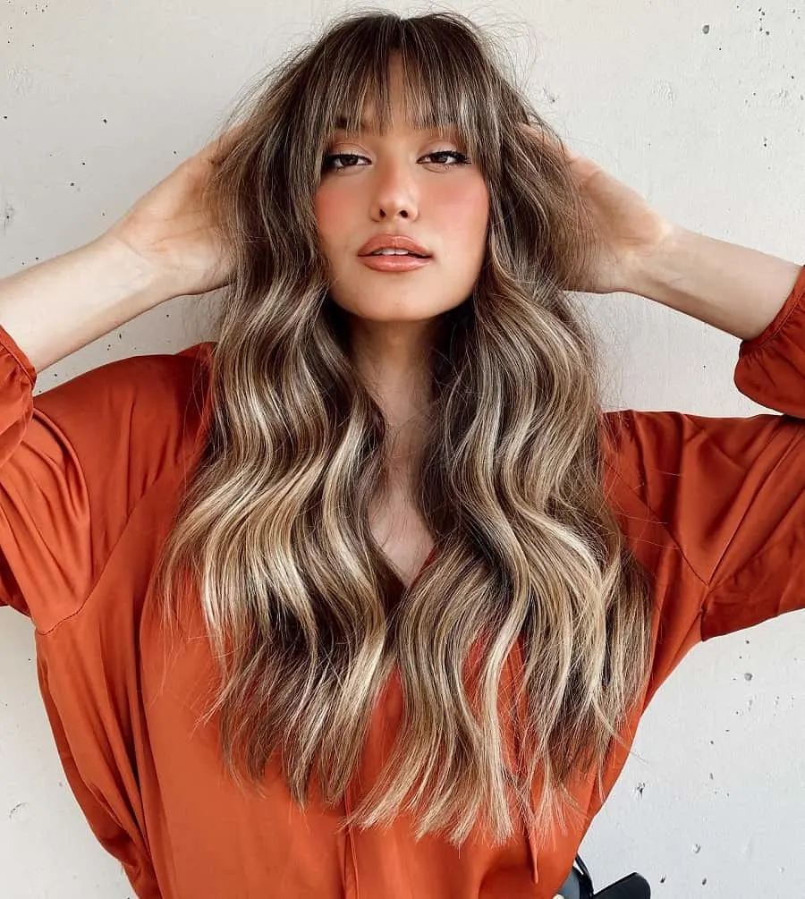 Top 30 Balayage Hairstyles with Bangs That Are Trending Now