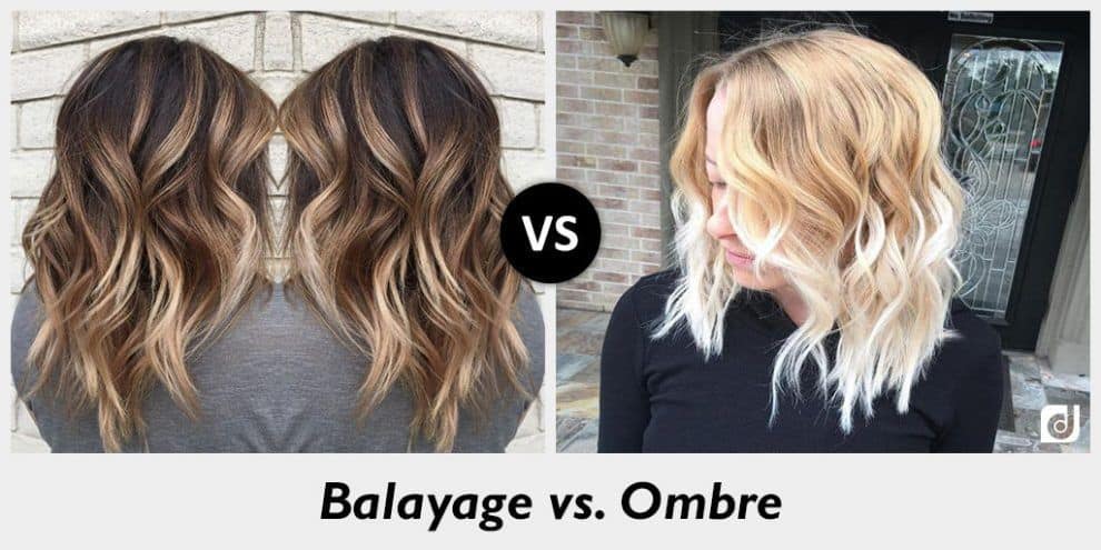 Balayage vs Ombre Side by Side