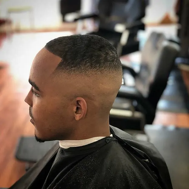 bald fade with waves