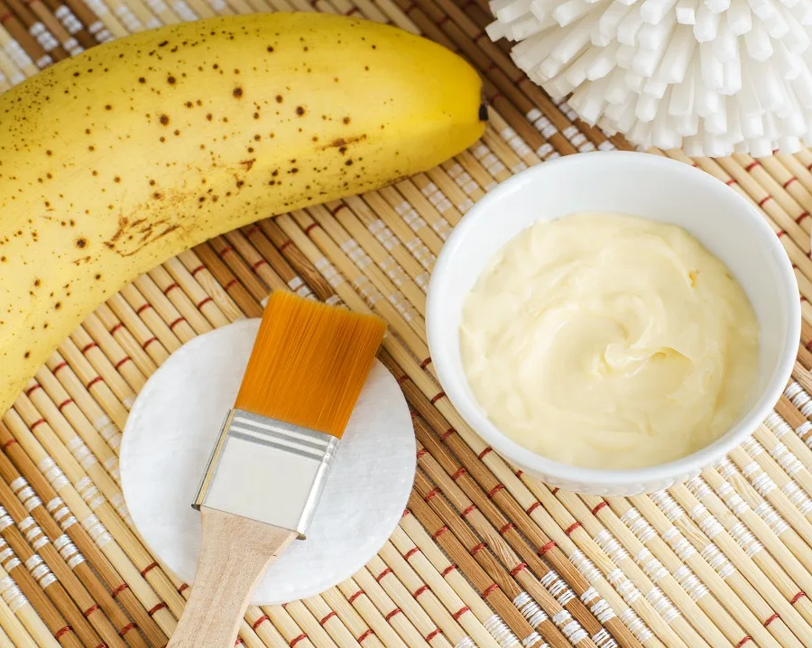 banana and yogurt hair mask