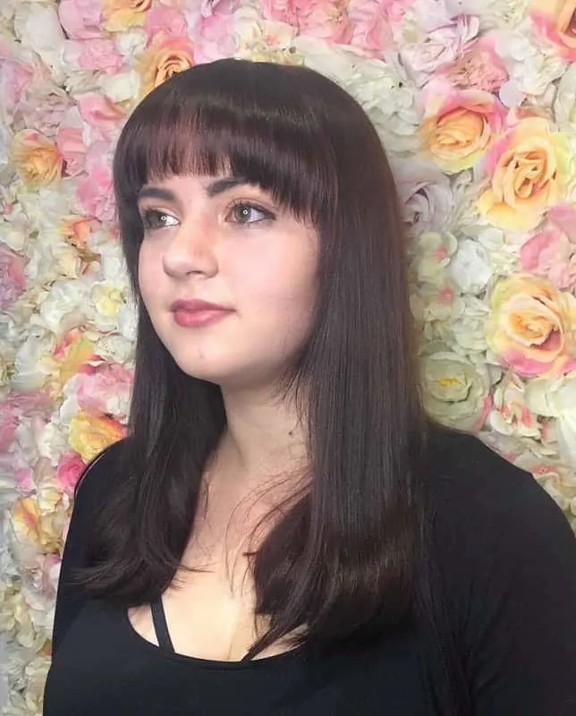 Bangs for Round Face